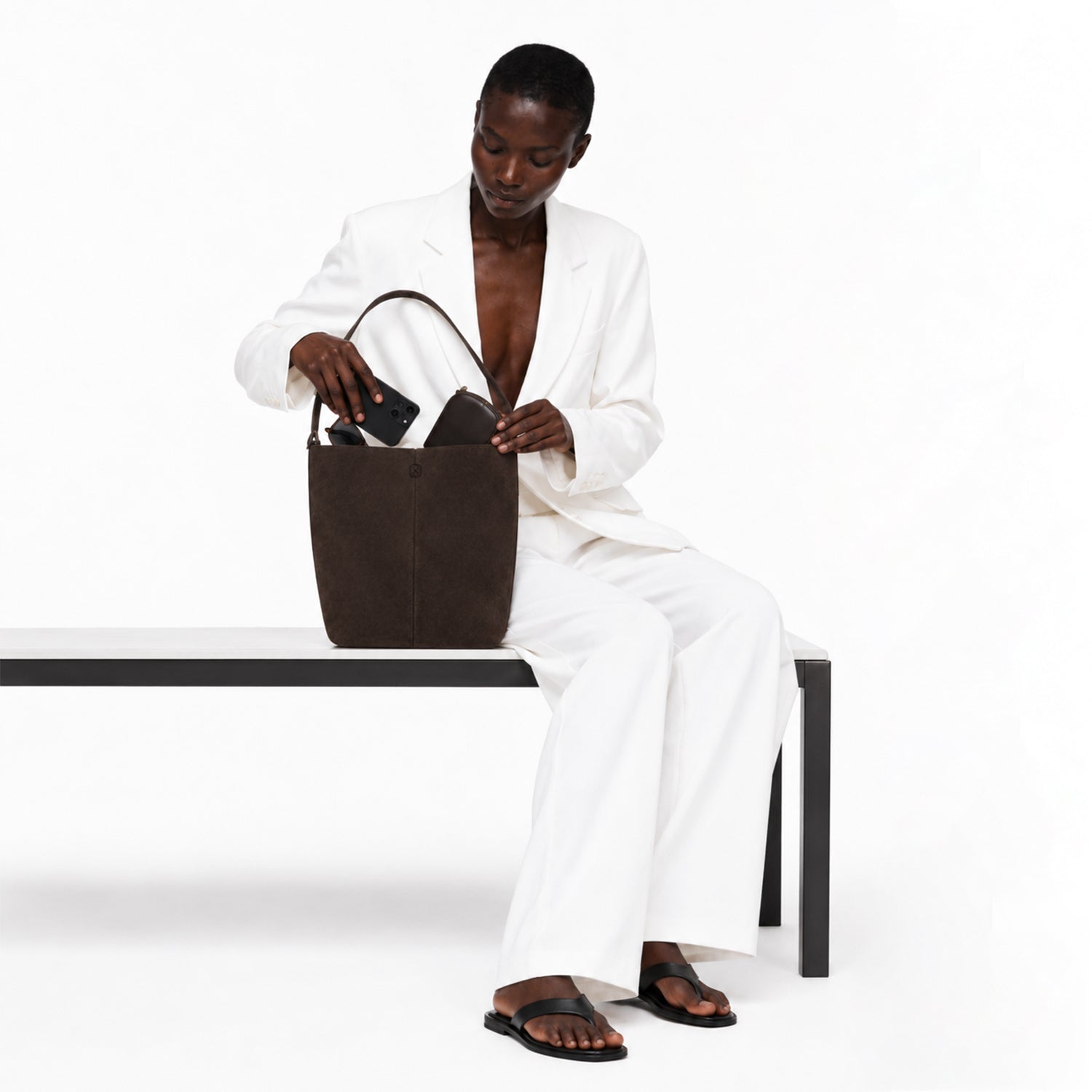 Lunéa Mini Suede Tote - 045C