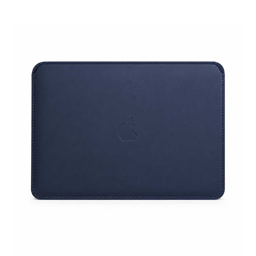 Capa Folio em pele azul-escura