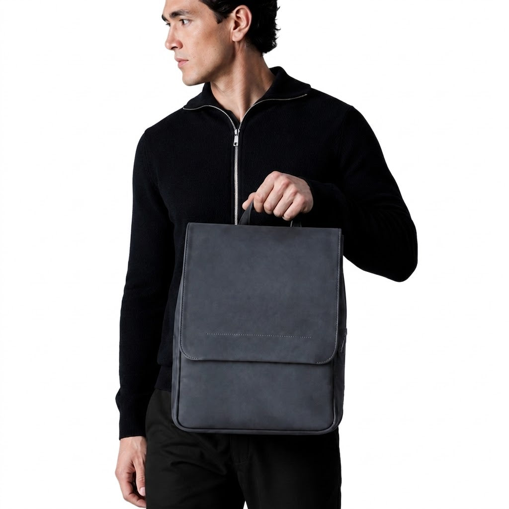 sac à dos cuir verni